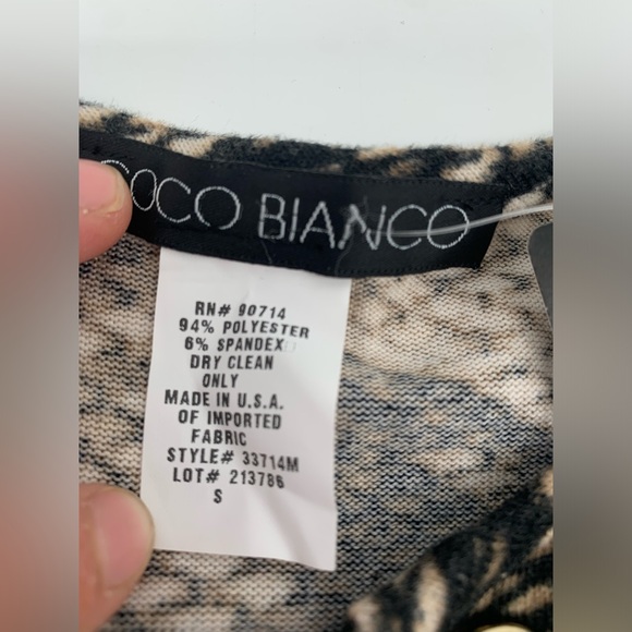 🚨Coco Bianca Animal Print Snack Print Poncho Shawl Wrap - Picture 4 of 8